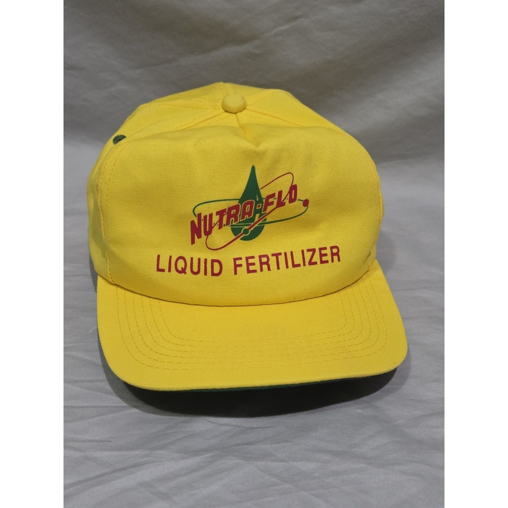 Nutra Flo Liquid Fertilizer Farmer Trucker‎ Snapback Hat K-Products MADE IN USA